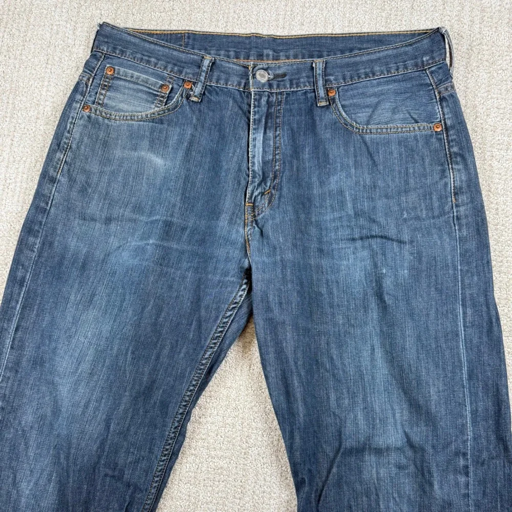 Levi's 569 Mens 34x32 (Actual 34x30) Loose Straight Leg Denim Blue Jeans Baggy
